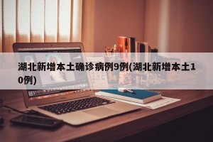 湖北新增本土确诊病例9例(湖北新增本土10例)